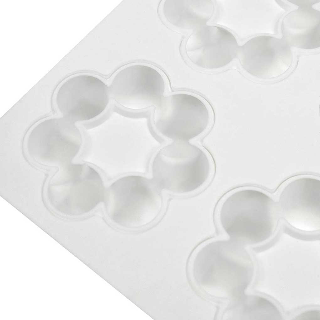 6 Cavities Pedal Silicone Mold Party Holiday Hotel Bar Cafe Cake Pudding Mould Fondant Dessert DIY Decorating Tool