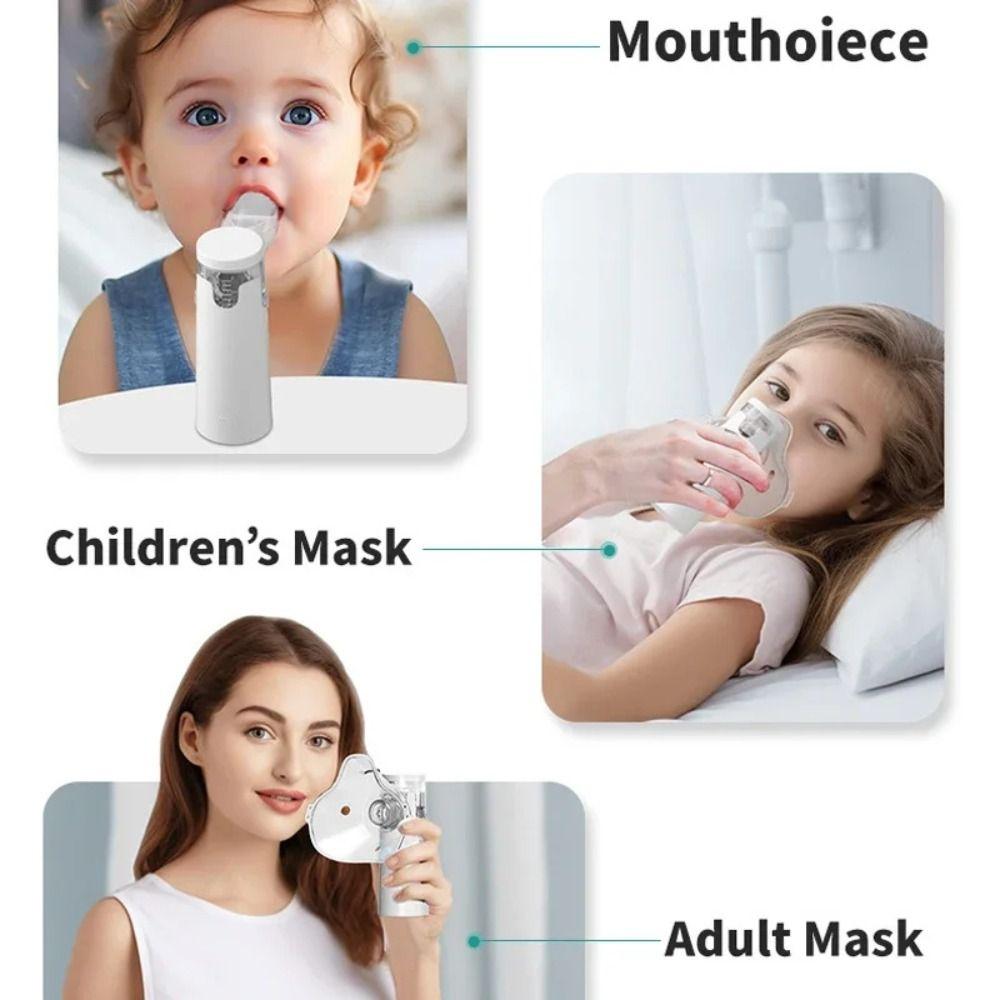 Safety Handheld Nebulizer Silent Handheld Asthma Inhaler Atomizer Oral Atomizer  Home And Outdoor