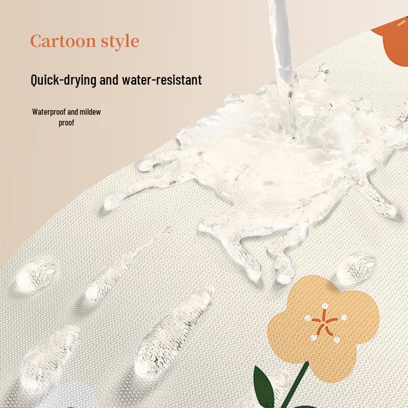 Fangk No-Punch Waterproof Shower Curtains & Telescopic Rods