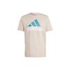 Essential T Shirts Men's Beige Crew Neck Moderate Straight Fit IJ8575
