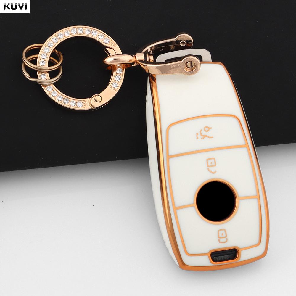 Fashion TPU Car Key Case Cover for Mercedes Benz E C S GLC Class E200 E400 E63 W213 S550 S560 C260 A200 Key Shell Protector