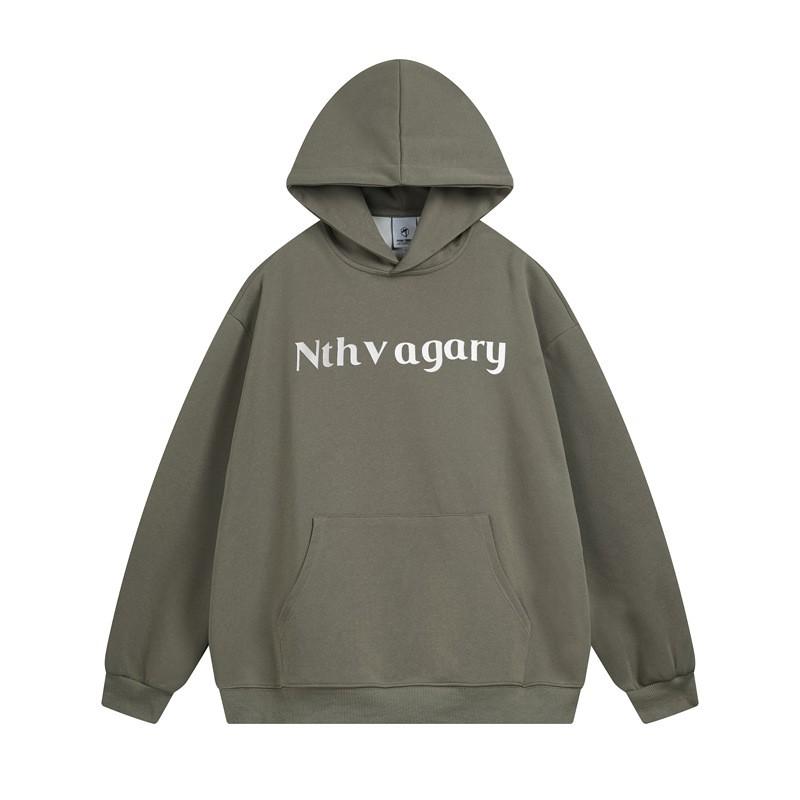 Unisex Oversized Hooded Sweatshirt With Letter Print Casual Streetwear Pullover Fall