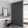 Laminated Imitation Linen Multi-Color Large Ring Waterproof Strong Thick Cloth Opaque Shower Curtain, Suitable For Bathroom Use