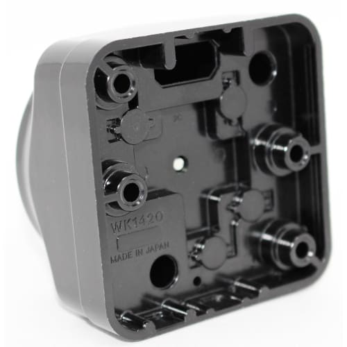 Panasonic Grounded 3P20A Square Outlet Black WK1420