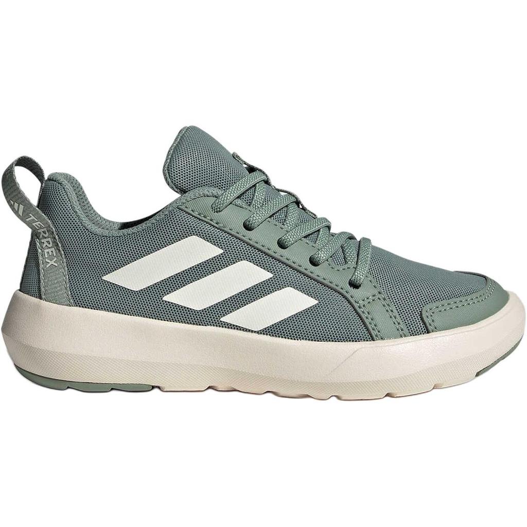 Adidas Terrex Boat C Comfortable Non-Slip Durable Low-Top Outdoor Shoes Kids Shoes Green White JS0733