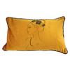 [A3188] - Gold 'Boudoir' Velvet Cushion (face-bun) - 50x30cm