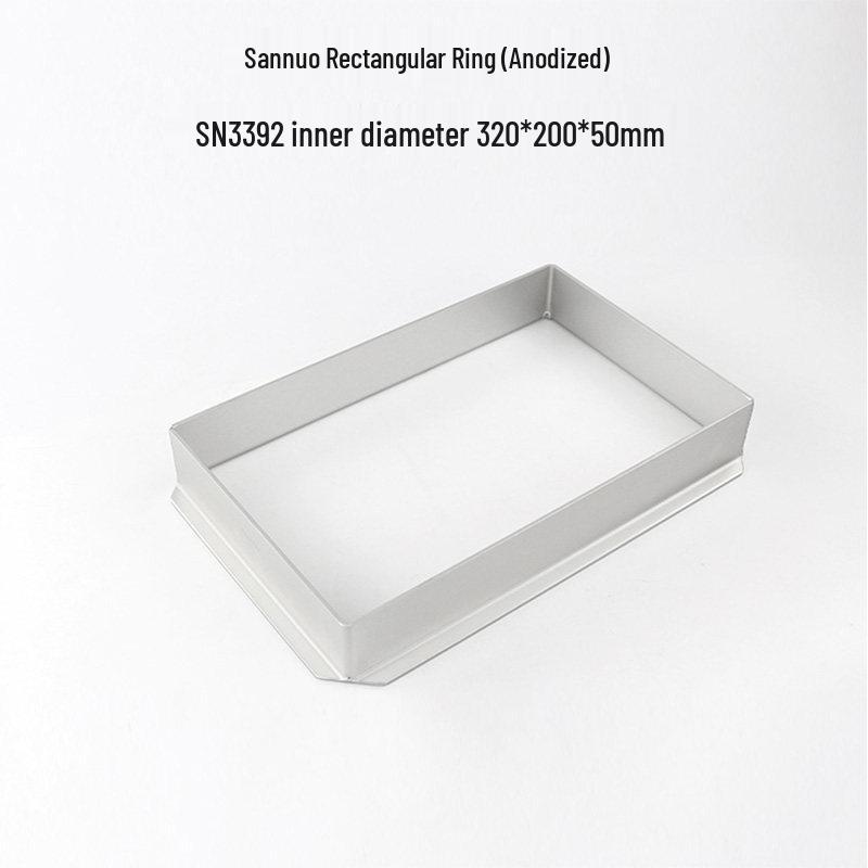 Large Aluminum Alloy Rectangular Baking Mold SN3392, Mousse and Cake Ring SN3380