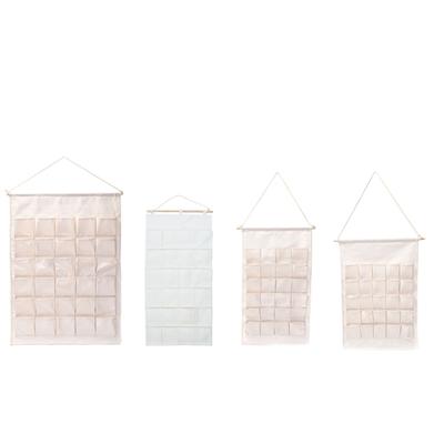 Organisateurs suspendus à la porte tendance avec 3 niveaux peu encombrants en tissu résistant Poches de rangement pour la maison et le bureau