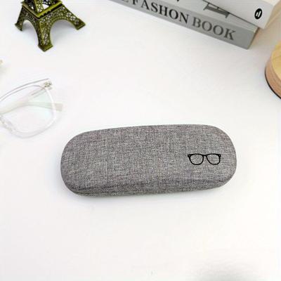 Modisches Brillenetui aus Hartschalen-Leinenstoffen, Brillenetuis, schützend, für Männer und Frauen, Sonnenbrillen, Brillen, Brillenbox