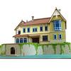 Sankei Miniature Art Kit Studio Ghibli Series When Marnie Was There Marsh House 1/220 Scale Papercraft MK07-24