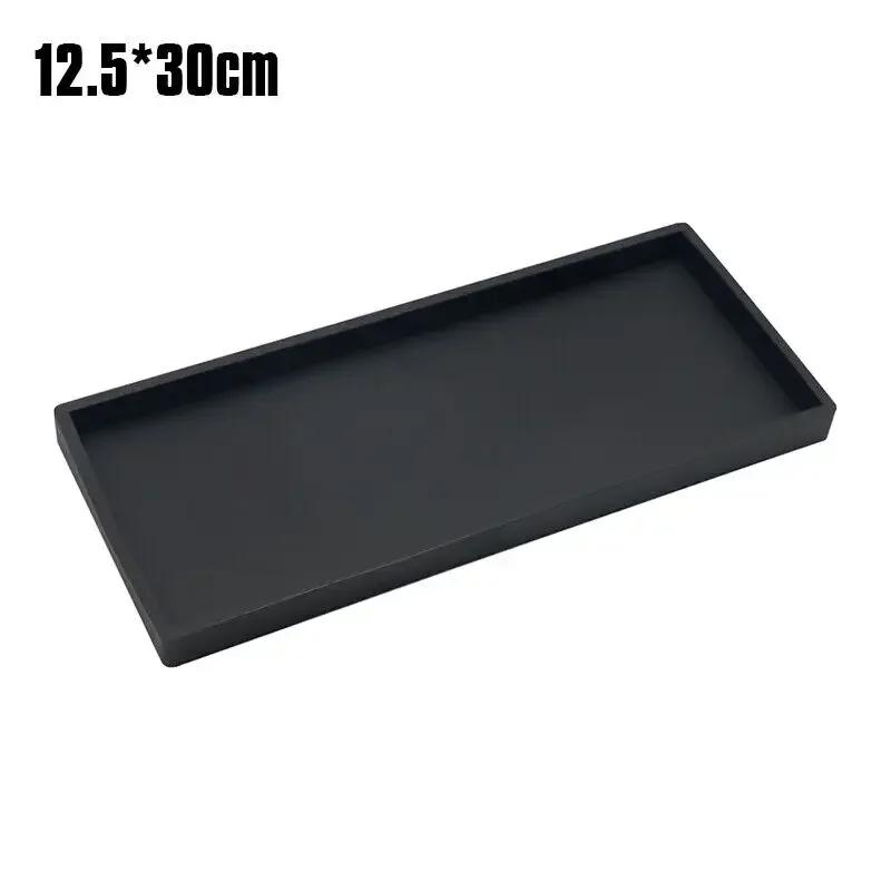 Bathroom Tray Countertop Silicone Vanity Tray Cosmetic Perfume Organizer Tray Vanity Sink Tray Key Accessories Tray New