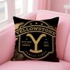 Western Drama Hit Y-Yellowstone Cushion Cover Pillow Case Soft Friendly Fabric & Concealed Zipper