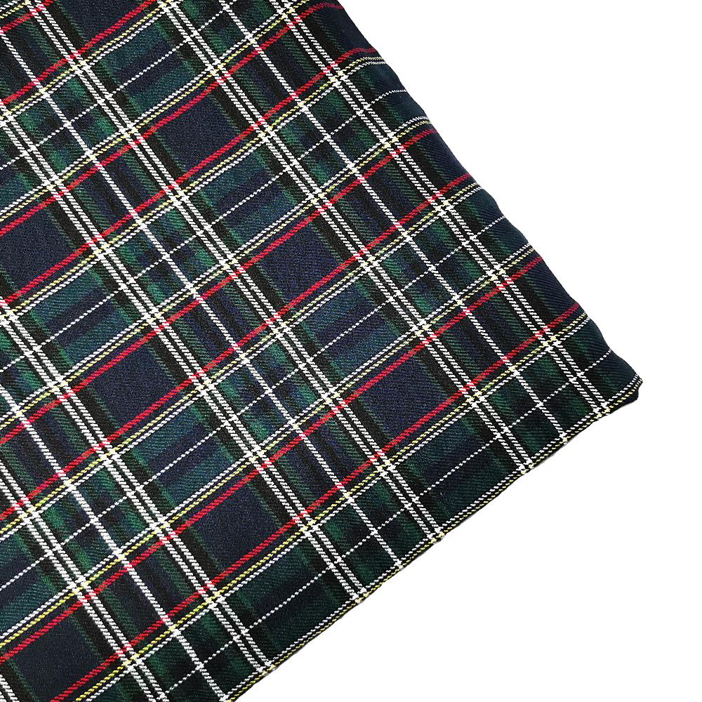 Tessuto a Quadri Scozzesi Classico ed Elegante, Spessore Medio, Poliestere e Cotone, 1-3 Iarde, per Cucire Gonne da Donna, Tessuto Tartan di Designer