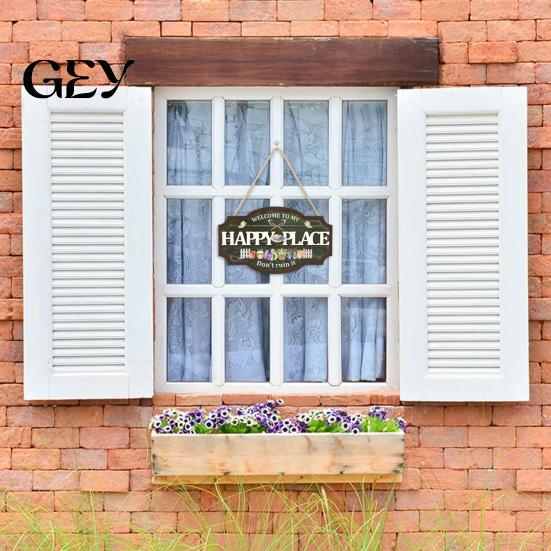 Wooden Hanging Sign Welcome Door for Front Door, Waterproof Sign, Colorful Spring Decor Hanger Decoration Home Farmhouse Garden Yard Porch