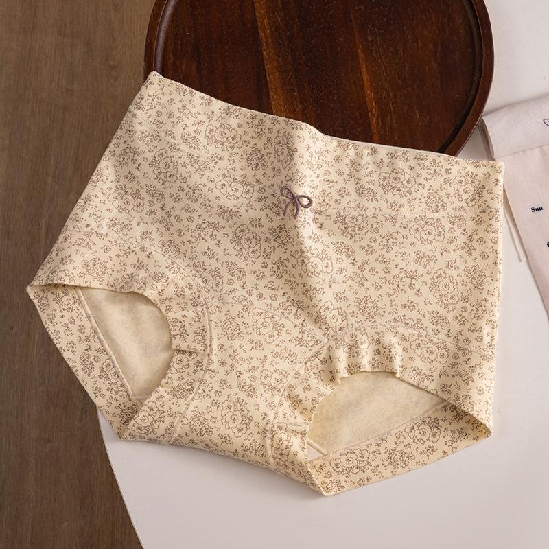 

Девочки Весна и Осень Чистый Хлопок Цветочный Антибактериальный Удлиненный Пакет Угол Бедра Трусы XXL кофейный