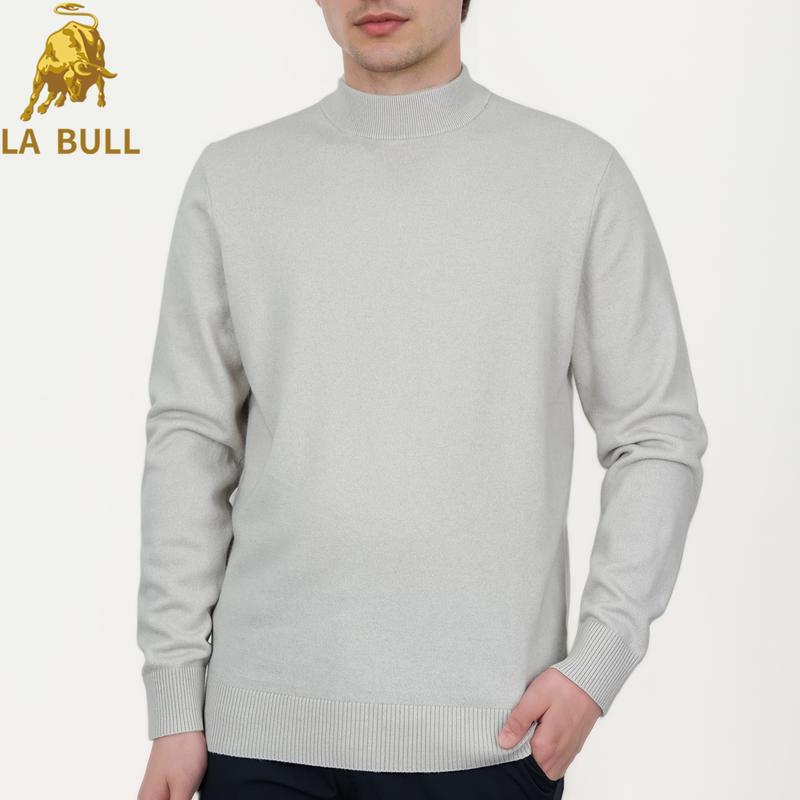 

LA BULL Men s Autumn/Winter Semi-Turtleneck Sweater 3XL