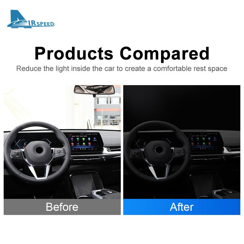 Car Accessories For BMW X1 U11 - IX1 Foldable Sun Umbrella Front Windshield Sun Shade Umbrella Portable Anti-UV Interior
