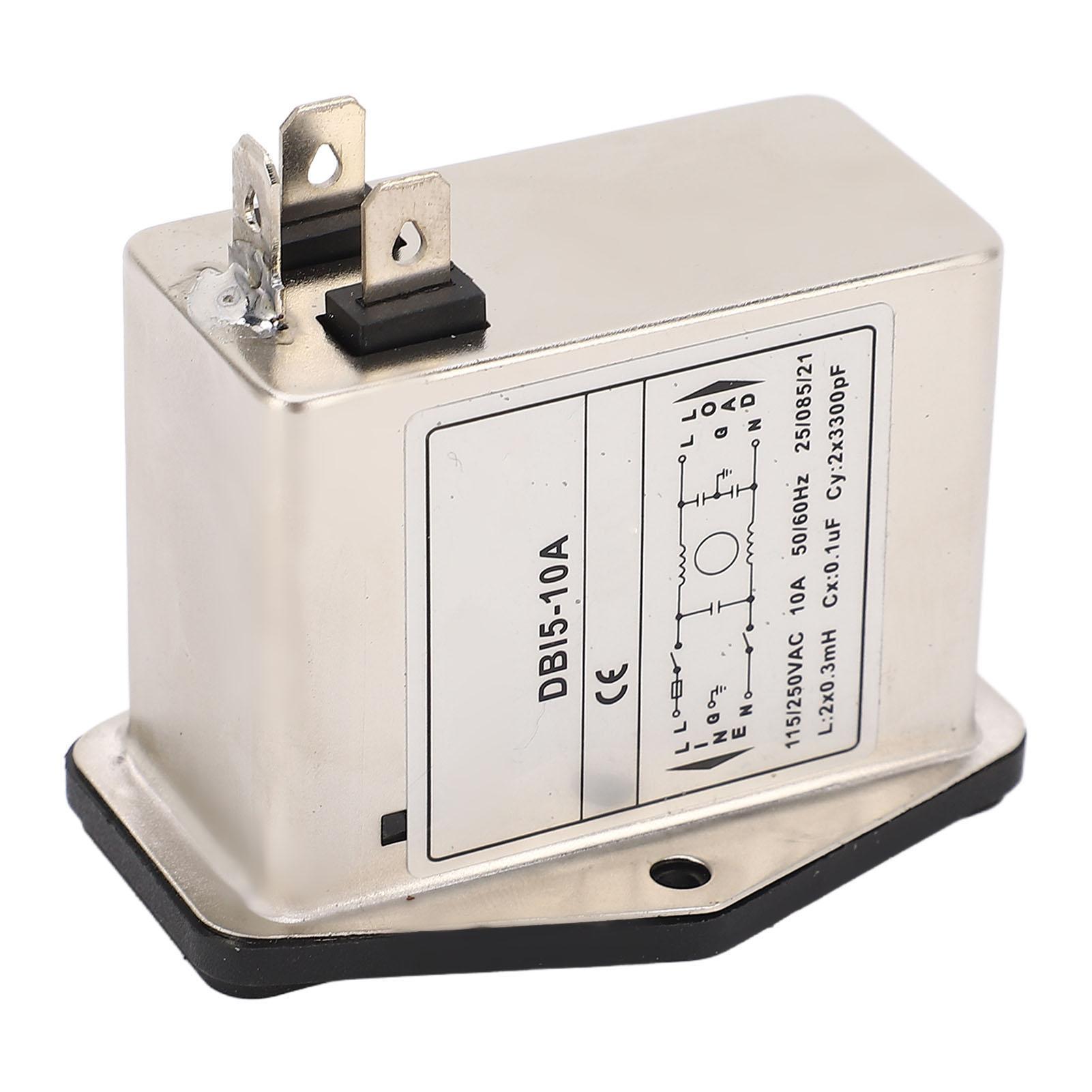 

Rocker Switch Power Socket AC 115V 250V IEC Inlet Module Plug with Fuse for Equipment