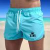 Summer Men's Beach Shorts Men's Three Quarter Shorts Beach Sports Quick Drying Casual Pants