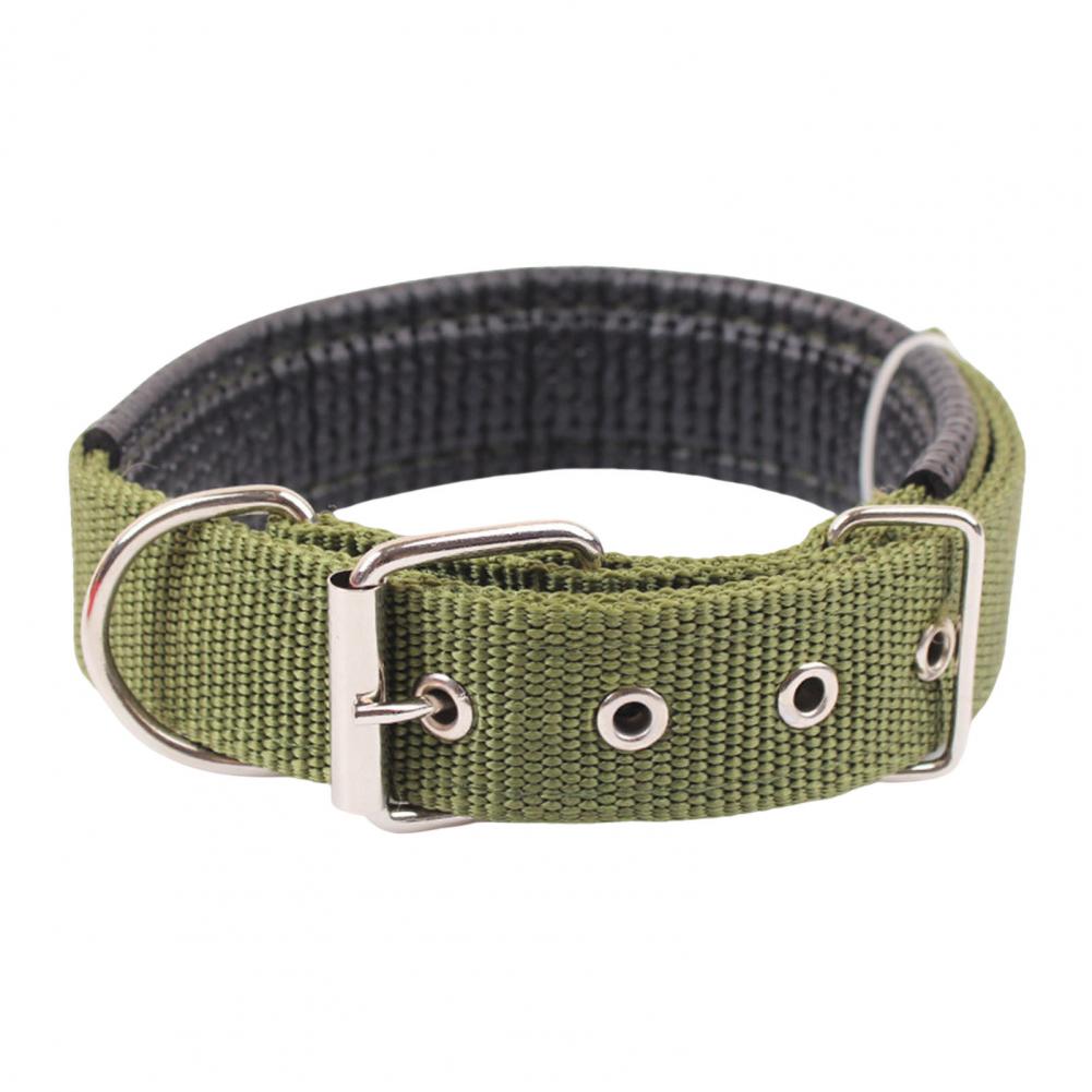 Dog Collars Nylon Adjustable Dog Neck Circle Longlasting Pet Neck Strap With Traction Ring Teddy Keji Pitbull Pet Supplies