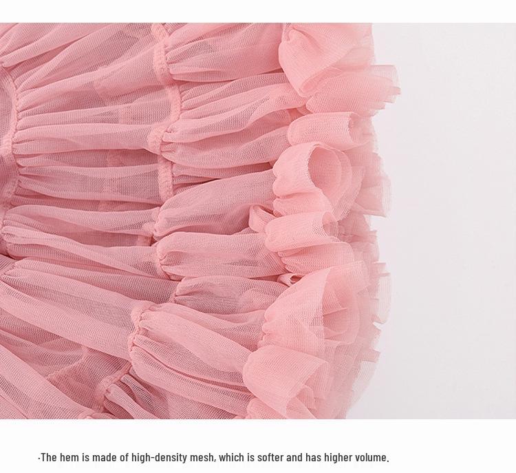 Princess Tutu Skirt for Girls - Fluffy Mesh Christmas Dress