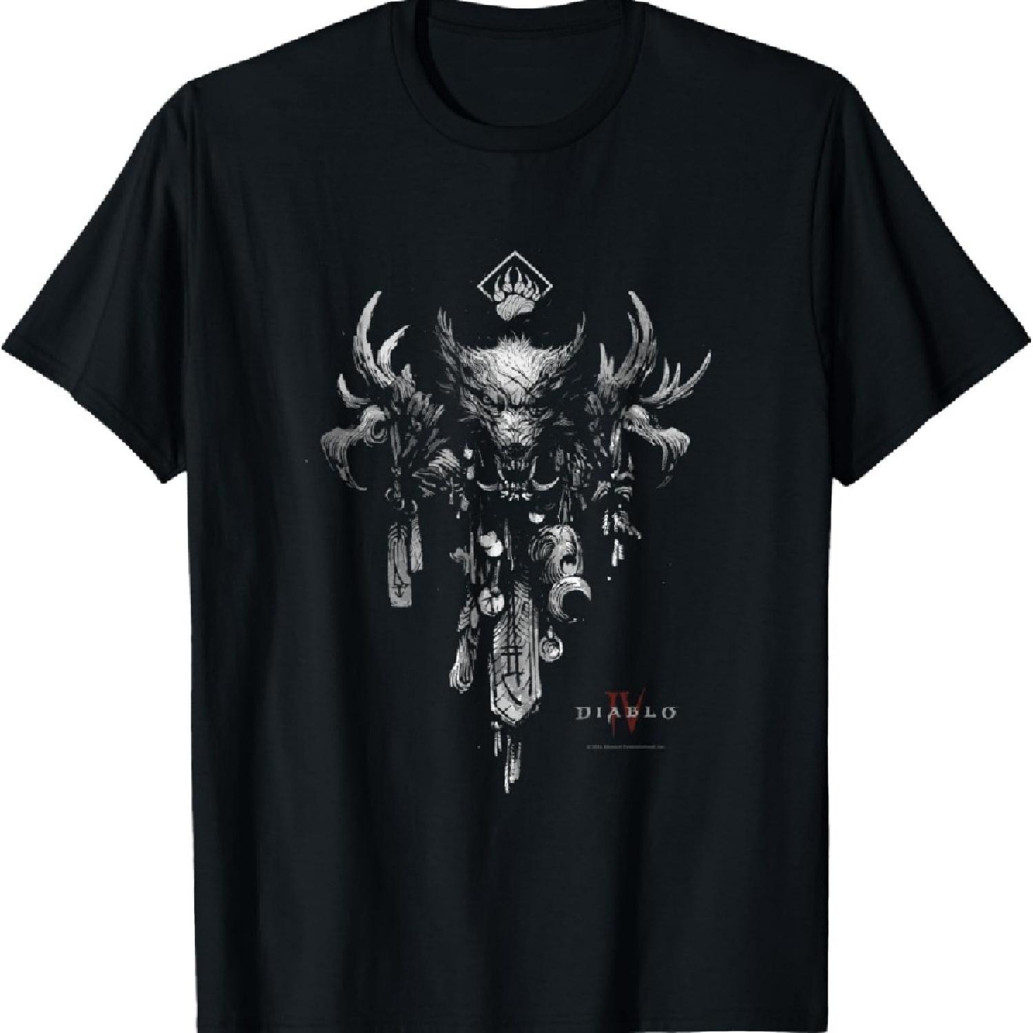 

IV Druid Sigil Distressed White Armor T-Shirt XXXXXL чорний