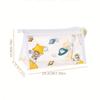1pc Cartoon Cute Large-Capacity Transparent Pencil Case – Student Waterproof Stationery Bag, Triangular Storage Pouch