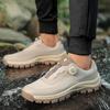 High Quality Men's Trekking Shoes Rotary Buckle Hiking Shoes Men Outdoor Casual Sneakers Man Breathable Non-slip Walking Shoes