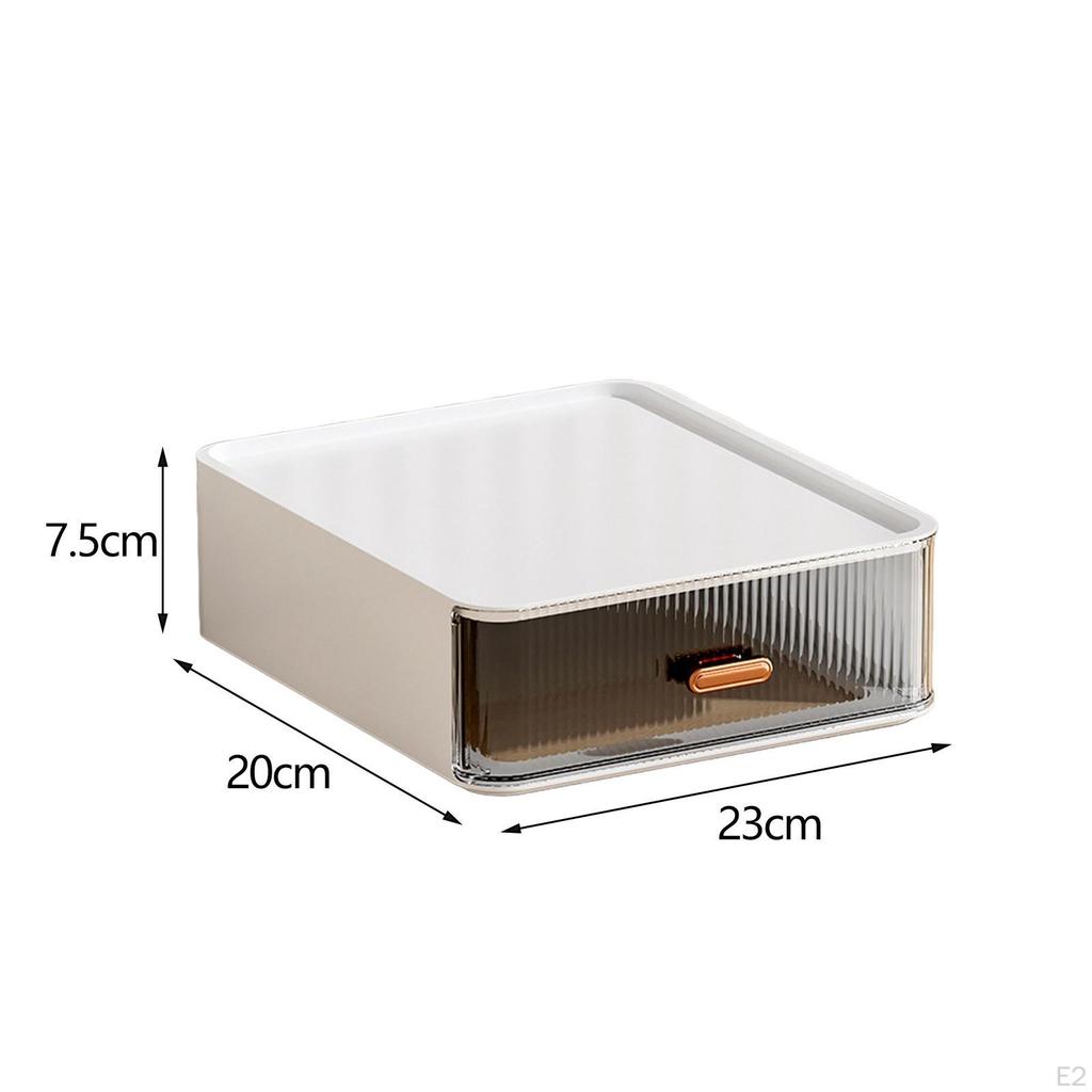 Cosmetic Desktop Organizer, Large Capacity Storage Display Box Portable Bathroom Organizer