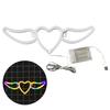 Flying Heart Neon Light Wings Design Kreativ form USB/batteridrevet neonskilt LED-lampe Festdekorasjon