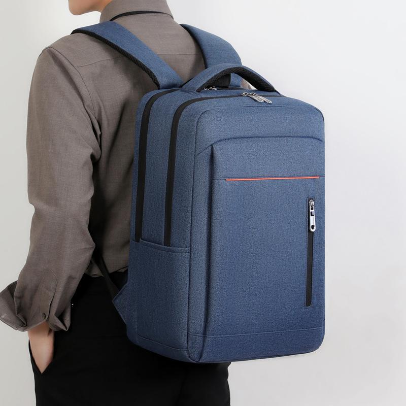 Schoolbag Simple backpack Large capacity fashionable laptop bag Multifunctional wear-resistant practical storage travel bag