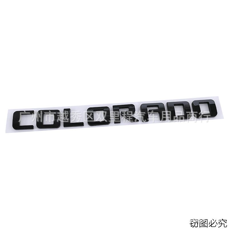 1Pc Colorado Customization Stickers Chevrolet Pickup Truck Decals ABS Rear Cargo Compartment Lettering Stickers.