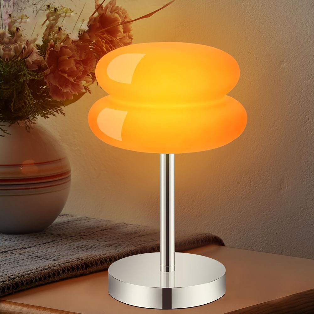 Kleine Schreibtischlampe aus Glas, Schlafzimmerdekoration, Schreibtischlampe, postmodernes minimalistisches Mittelalter-Geschenk, kleine Nachtlampe