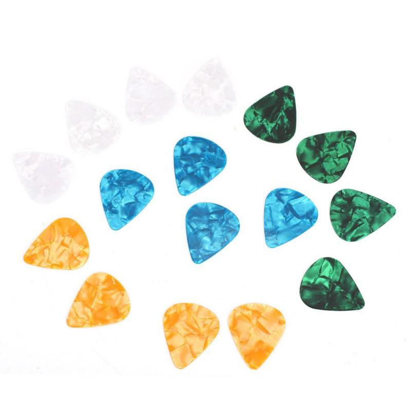 Gitaar plectrums 24 Pack Skull Gitaar Plectrums 0.46 0.71 0.96 1.2 Dunne, middelgrote, zware plectrums, gepersonaliseerde plectrums voor akoestische