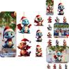 Festive Christmas Dragon Car Ornament Acrylic Material Cartoon Style Multiple Colors Automotive Interior Decor