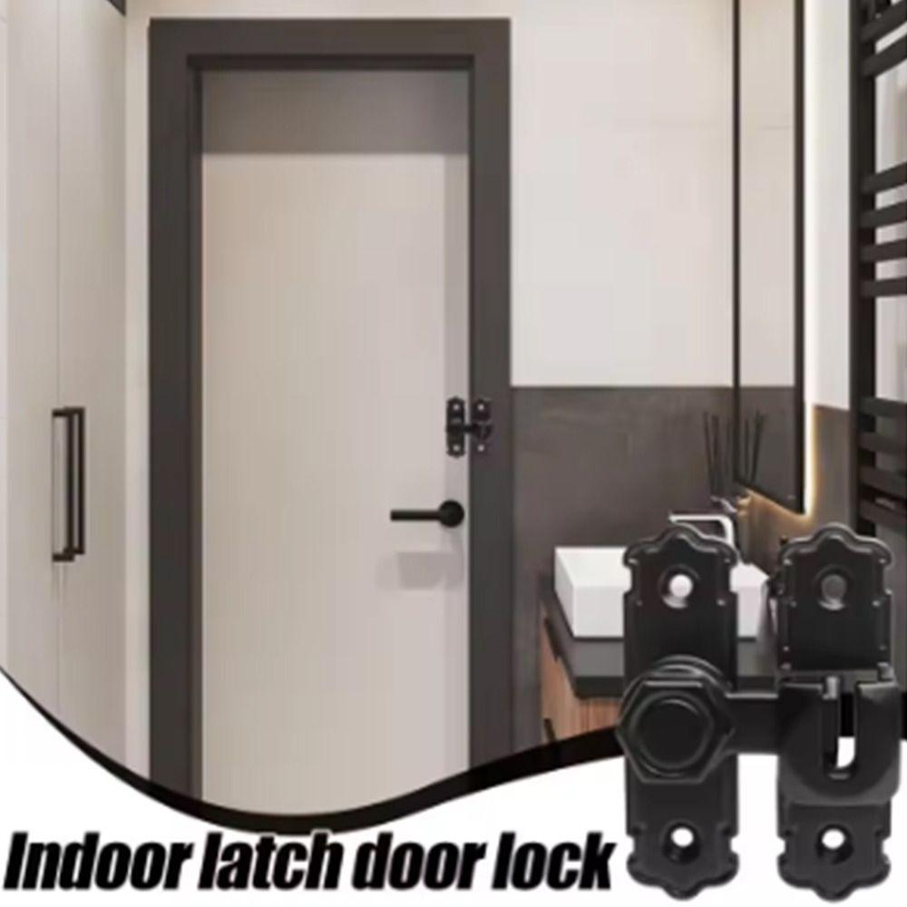 Anti-theft Door Hasp 90 180 Degree Door Bolts Sturdy Door Buckle  Kitchen Bedroom Bathroom