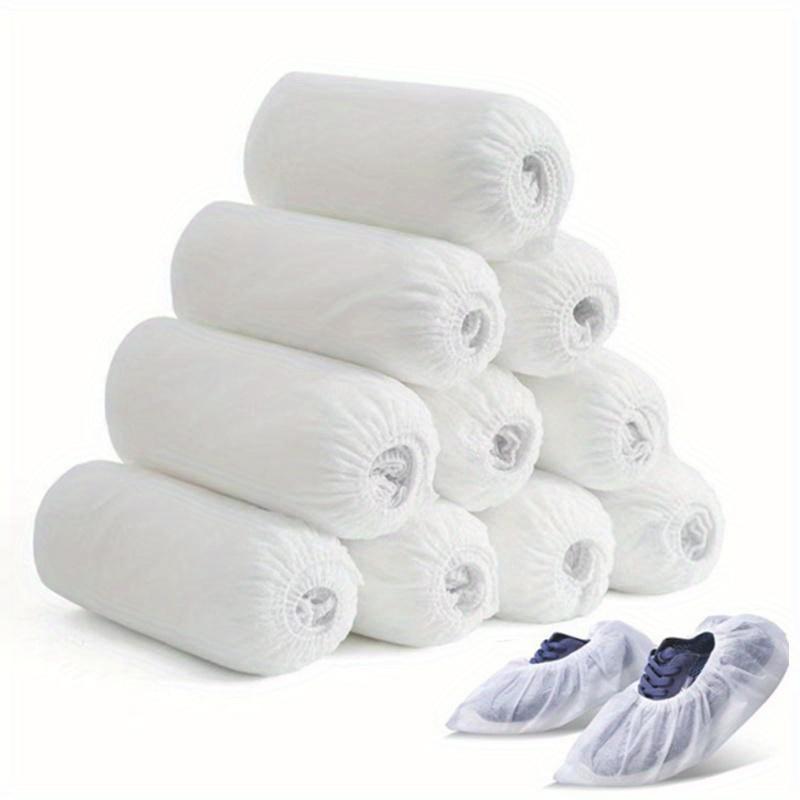 100Pcs Disposable Shoe Covers Boot Non-Slip Large Foot Booties for Indoors Contractors Floor Carpet Shoe Coverings Protectors