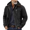 Men's Solid Color Zipper Pocket Hooded Sweatshirt Jacket Cardigan Men's Casual Jacket Cardigan