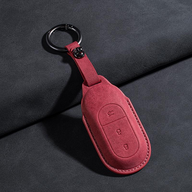 Fit For Leapmotor T03 B10 C10 C01 C11 C16 Car Key Card Holder Smart Card Case Suede Protective Shell