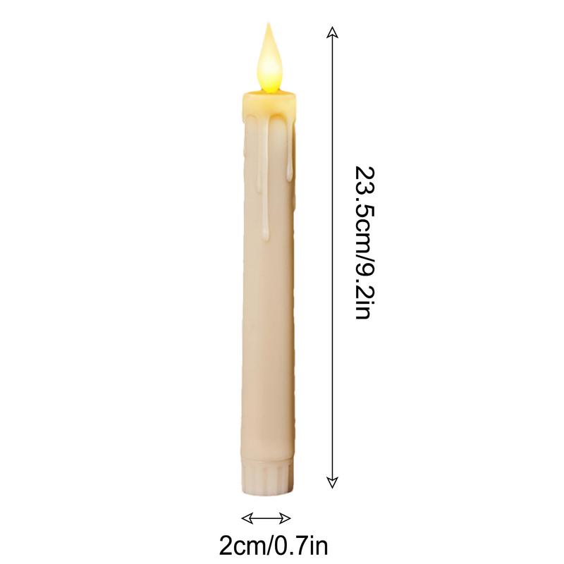 6Pcs Flameless Flickering Candles LED Candles with Remote Control Battery Powered for Home Holiday Party Decoration