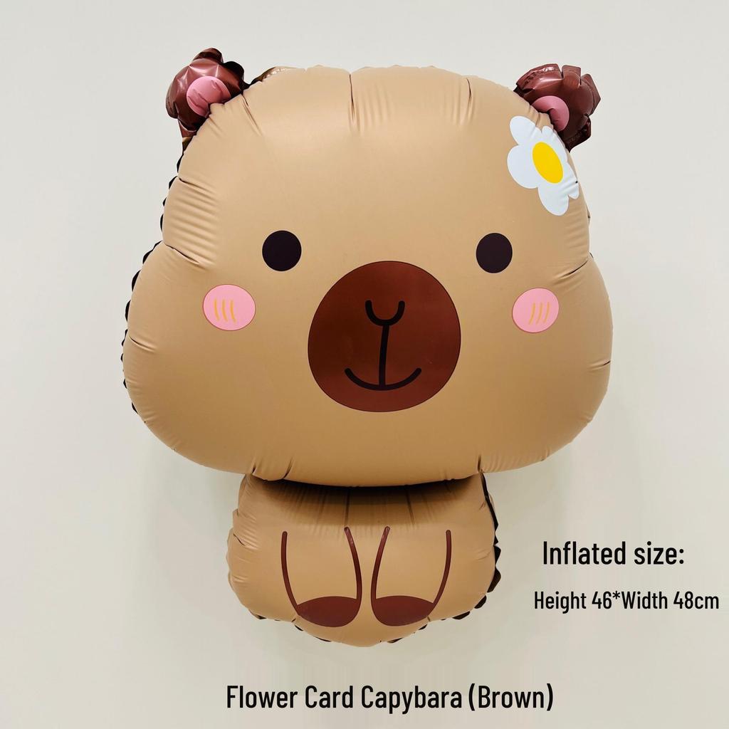 Cartoon Capybara Balloon - Children's Birthday Party Decoration Prop