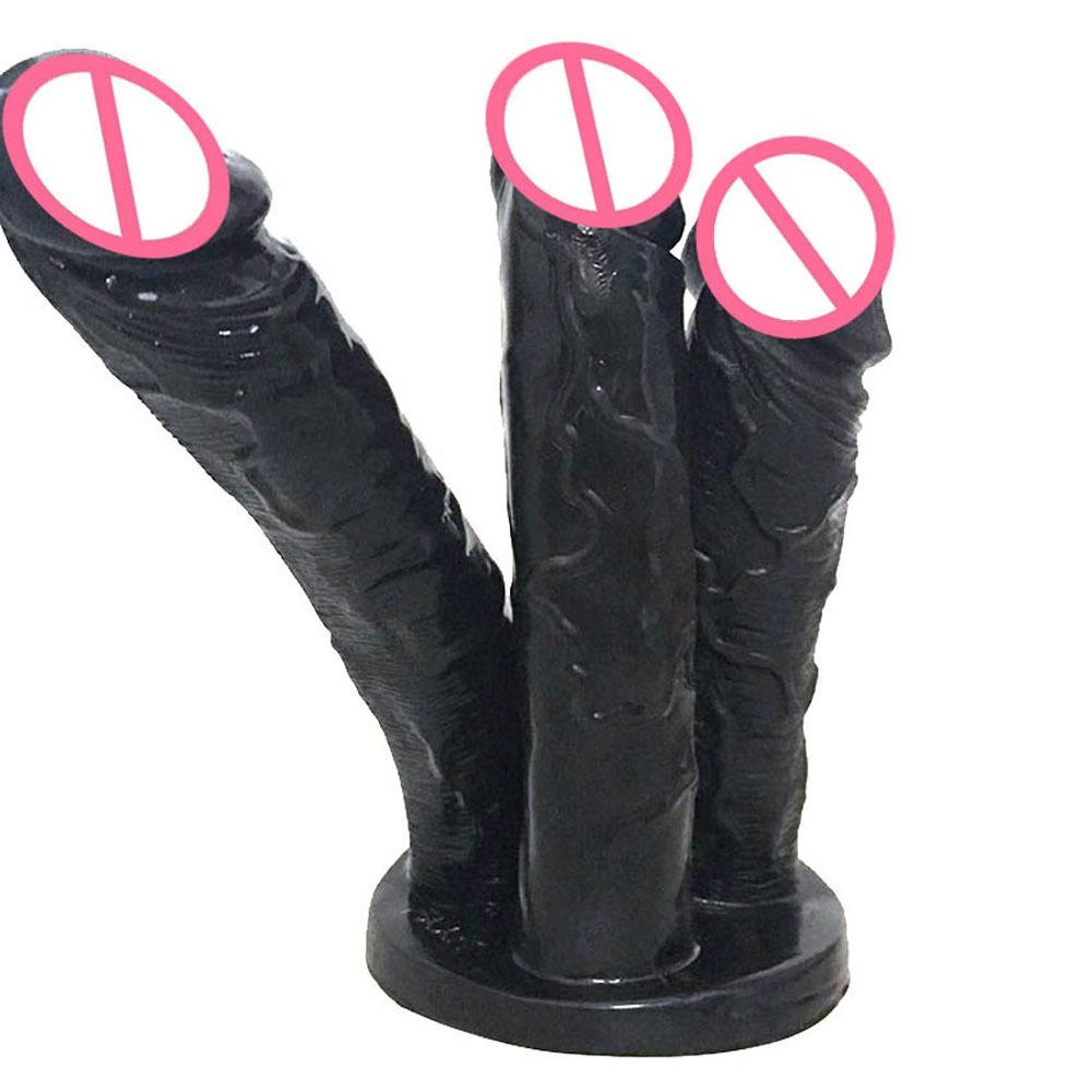 Siamský tříhlavý penis Sexuální hračky pro dospělé Ženské masturbační zařízení Vaginální anální masturbační zásuvka na dvorku Produkty pro dospělé