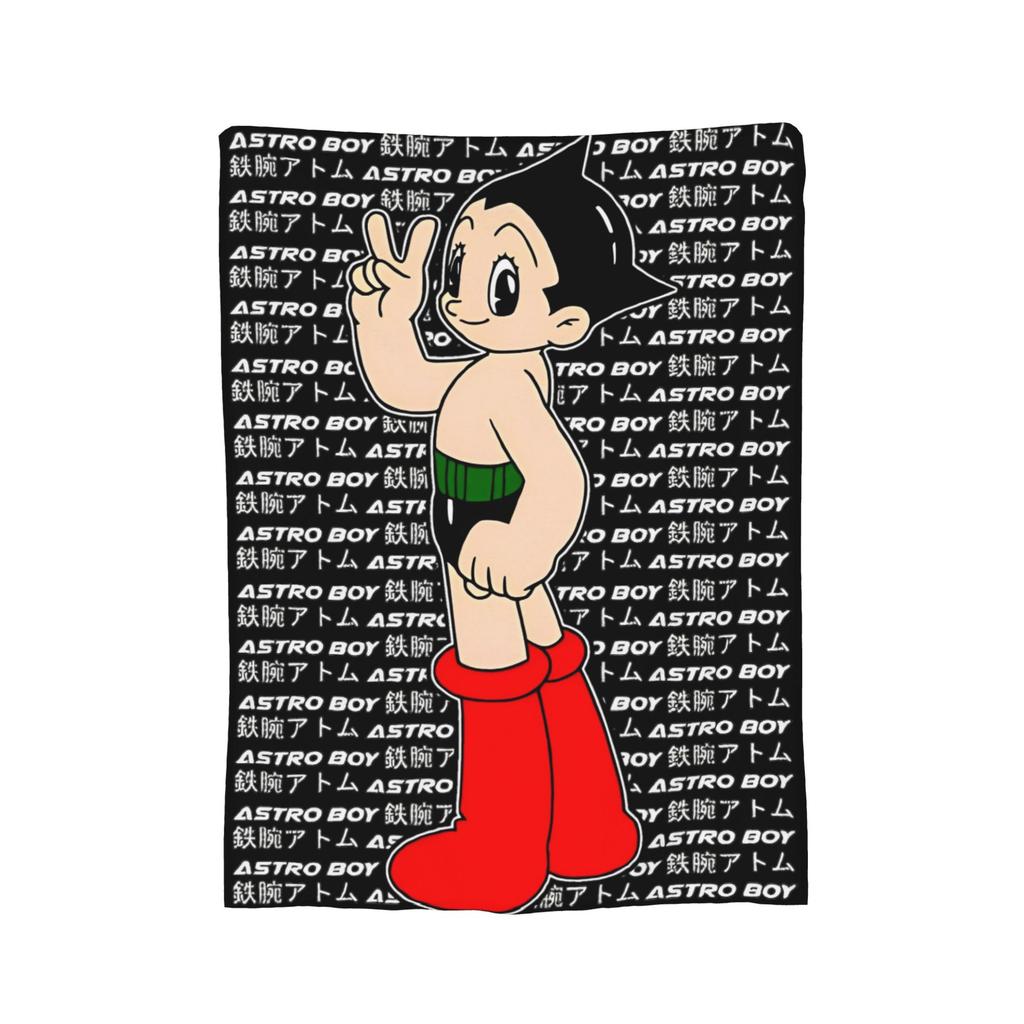 Astro Boy Bauplan Strickdecke Astroboy Anime Fleece Überwurfdecke Sommer Klimaanlage Bedruckt Weich Warm Bettüberwürfe,