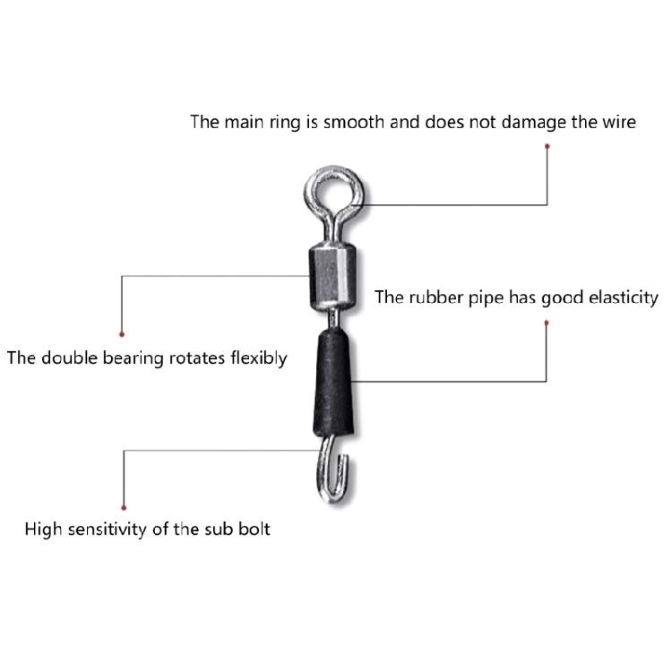 High Strength Fishing Swivels and Snap Swivels, Heavy Duty Balls Bearing Swivels with Welded Rings for Saltwater Fishing