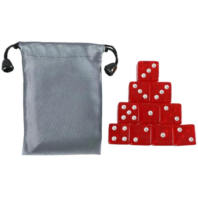 Game Playings Square Block Math Teaching Educational Toy Dices Small Colorful Acrylic Six Sided Dices Cubes with Dots