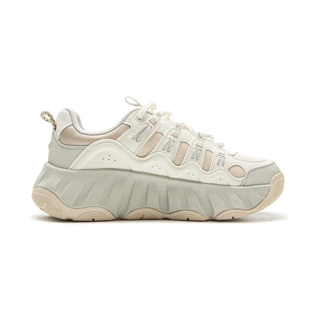 Li Ning Cookie Shoe Cushioning Slip Resistant Abrasion Resistant Breathable Lightweight Rebound Low Top Casual Shoes AGCV254-2
