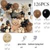 Bären-Thema Luftballons Girlande Bogen Braune Haut Schwarzes Ballon-Set Babyparty Geschlechtsenthüllung Hochzeit Geburtstagsparty Dekoration Globos