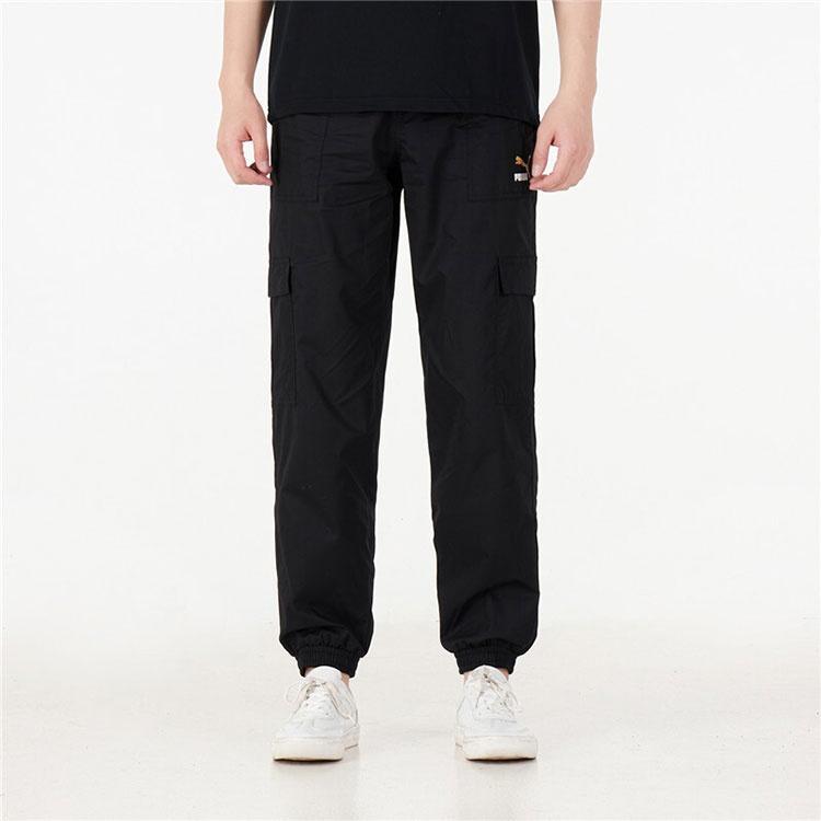Puma Logo Classics Cargo Pants 'Black' Men's 536307-51