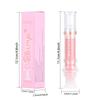 Clubday Lip Plumping Booster Syringe Lip Oil Hydrating Mirror Glossy Liquid Lipstick Dewy Plump Tint Long-Lasting Nourishing Makeup Cosmetics