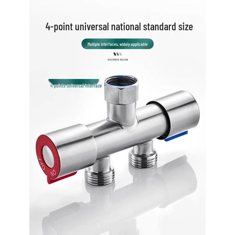 Dual-Outlet Washing Machine Faucet Diverter Valve for Easy Water Distribution